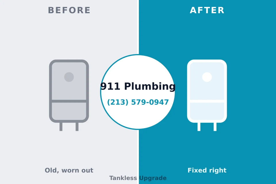 Before and after: plumbing repair McGregor, TX